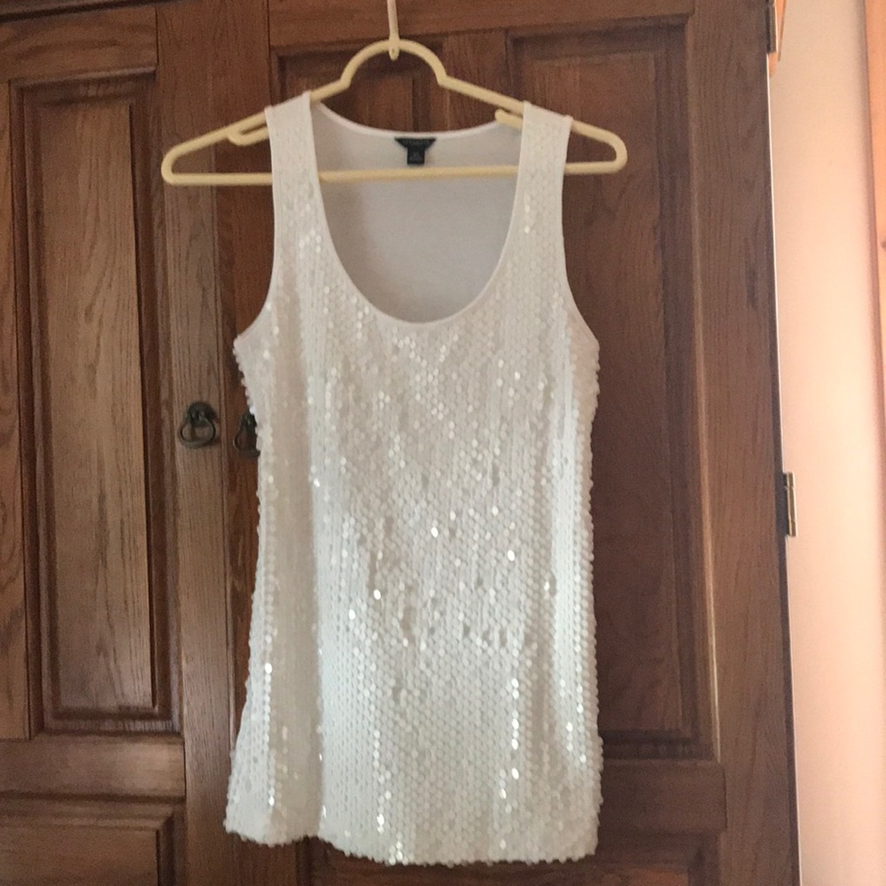 Sequined tank top